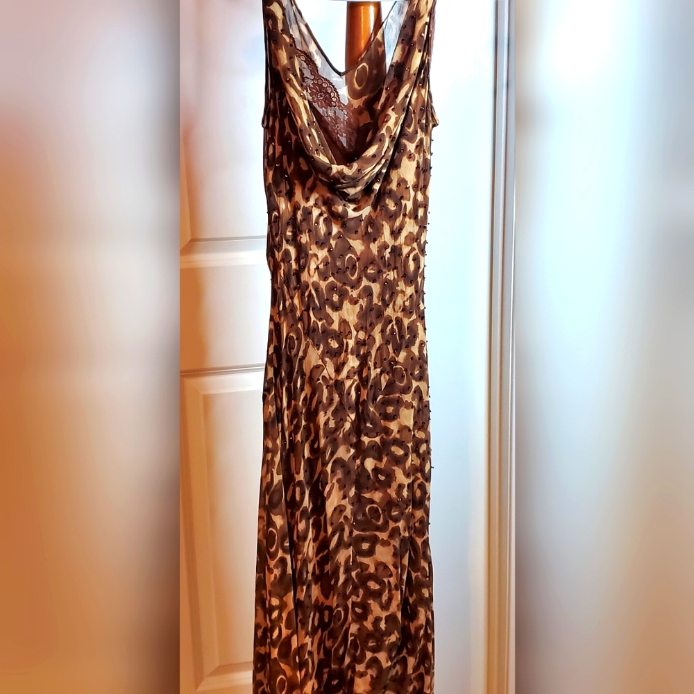 ECI New York Sz.12 Printed Sheer Dress